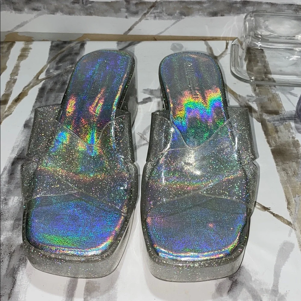 Jeffery Campbell Bubblegum Platform Sandals - Picture 3 of 6